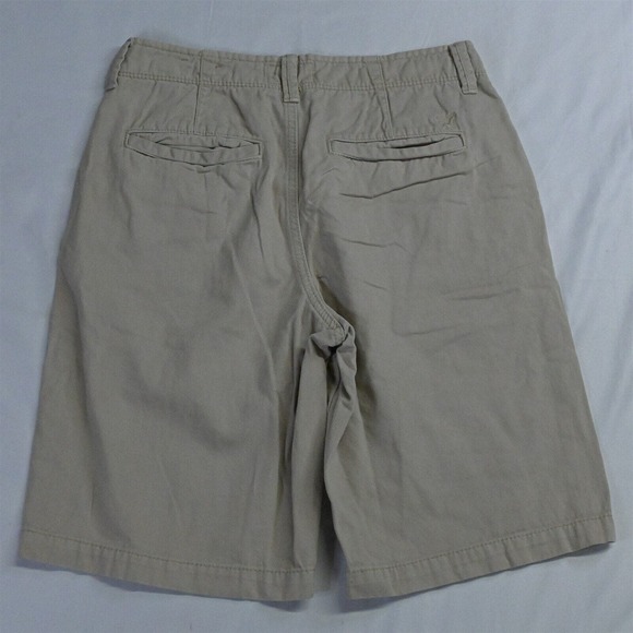 American Eagle 30‎ x 11" Stone Khaki Longboard Chino Shorts - Picture 7 of 7